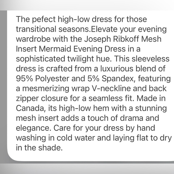 Joseph Ribkoff Mesh Mermaid Evening Dress, Twilight - Picture 6 of 9